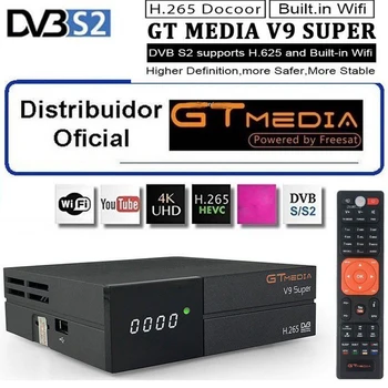 GT Media V9 Super Satellite Receiver DVB-S2 H.265 built-in WIFI module Ethernet,3G dongle supports H.265 HEVC 1080P HD tv box
GT Media V9 Super Satellite Receiver DVB-S2 H.265 built-in WIFI module Ethernet,3G dongle supports H.265 HEVC 1080P HD tv box