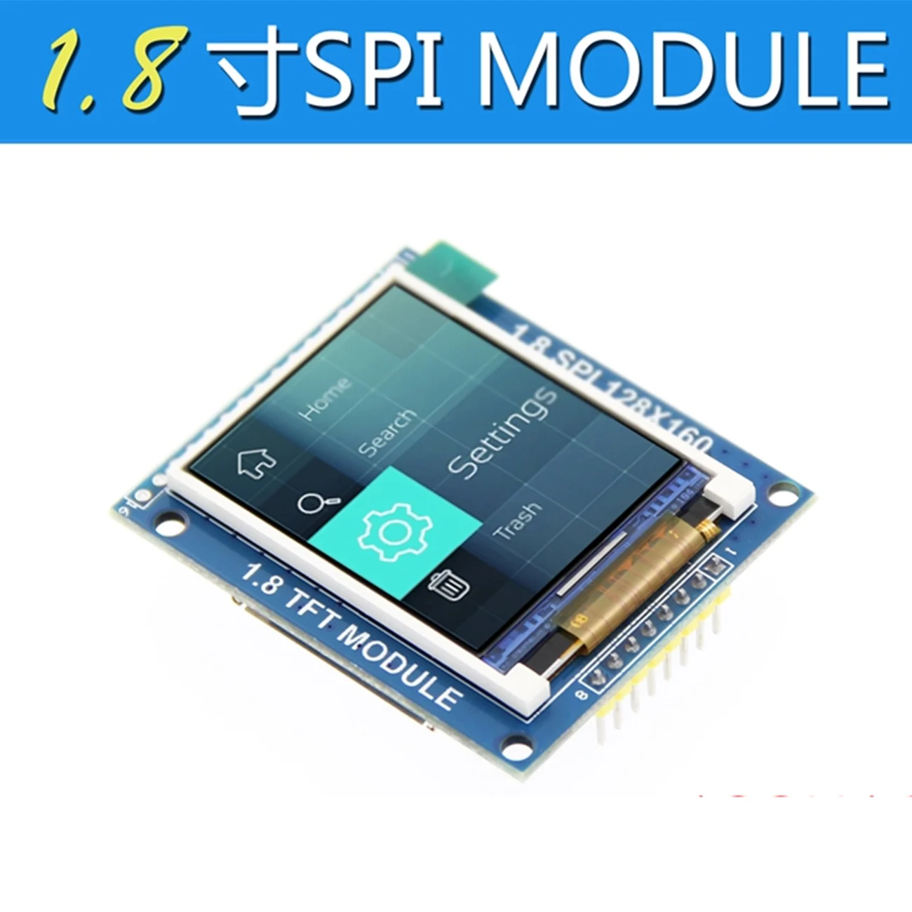 1.8 inch TFT LCD module LCD screen module ST7735 SPI series 51 driver 4 IO driver TFT resolution 128 * 160
1.8 inch TFT LCD module LCD screen module ST7735 SPI series 51 driver 4 IO driver TFT resolution 128 * 160