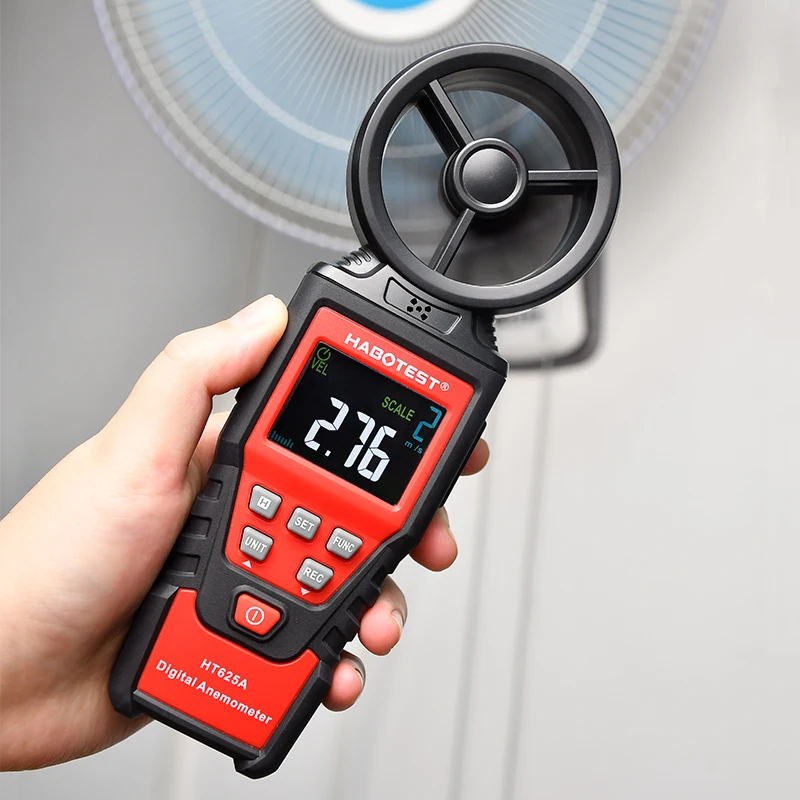 HABOTEST Anemometer Digital Wind Speed Meter HT625A Air Velocity Flow Gauge Meter Data Hold Air Volume Speed Scale MAX MIN AVG
HABOTEST Anemometer Digital Wind Speed Meter HT625A Air Velocity Flow Gauge Meter Data Hold Air Volume Speed Scale MAX MIN AVG