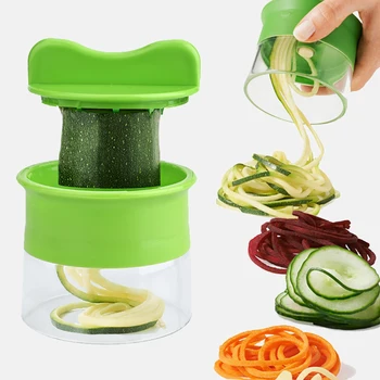 

1pc Vegetable Fruit Slicer Handheld Carrot Potato Cucumber Spiral Grater Cutter Salad Noodle Spaghetti Zucchini Blade Spiralizer