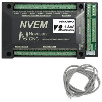 for NVUM 6 Axis Cnc Engraver Mach3 USB Card 300KHz 6 Axis CNC Drilling Machine Motion Control Card Breakout Board
for NVUM 6 Axis Cnc Engraver Mach3 USB Card 300KHz 6 Axis CNC Drilling Machine Motion Control Card Breakout Board