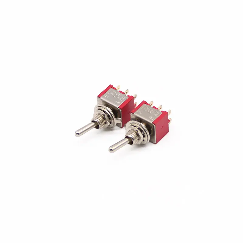 5Pcs Toggle Switch 6MM Red 6Pin 3File MTS-203 Rocker switch 2A 250V 5A120V ON-OFF-ON
5Pcs Toggle Switch 6MM Red 6Pin 3File MTS-203 Rocker switch 2A 250V 5A120V ON-OFF-ON