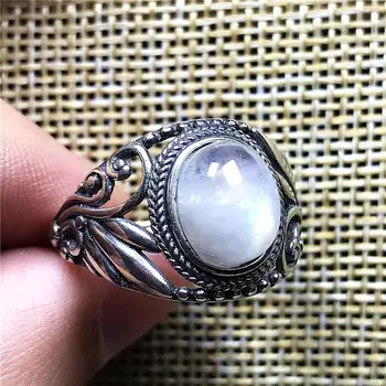 11x8mm Top Natural Blue Light Moonstone Ring For Woman Lady Man Crystal Silver Oval Beads Love Gift Adjustable Finger Ring AAAAA
11x8mm Top Natural Blue Light Moonstone Ring For Woman Lady Man Crystal Silver Oval Beads Love Gift Adjustable Finger Ring AAAAA