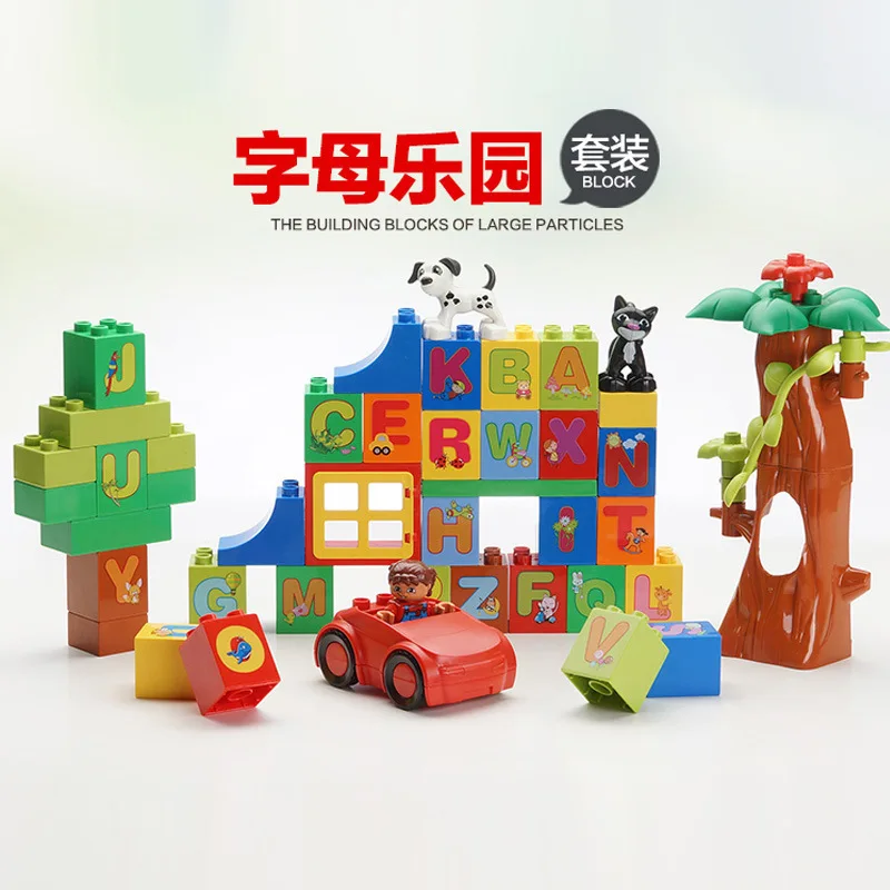 Aoleduo 54 PCs Lettered Paradise Large Particles Building Blocks Educational Assembled English Lettered Children Building Blocks
Aoleduo 54 PCs Lettered Paradise Large Particles Building Blocks Educational Assembled English Lettered Children Building Blocks