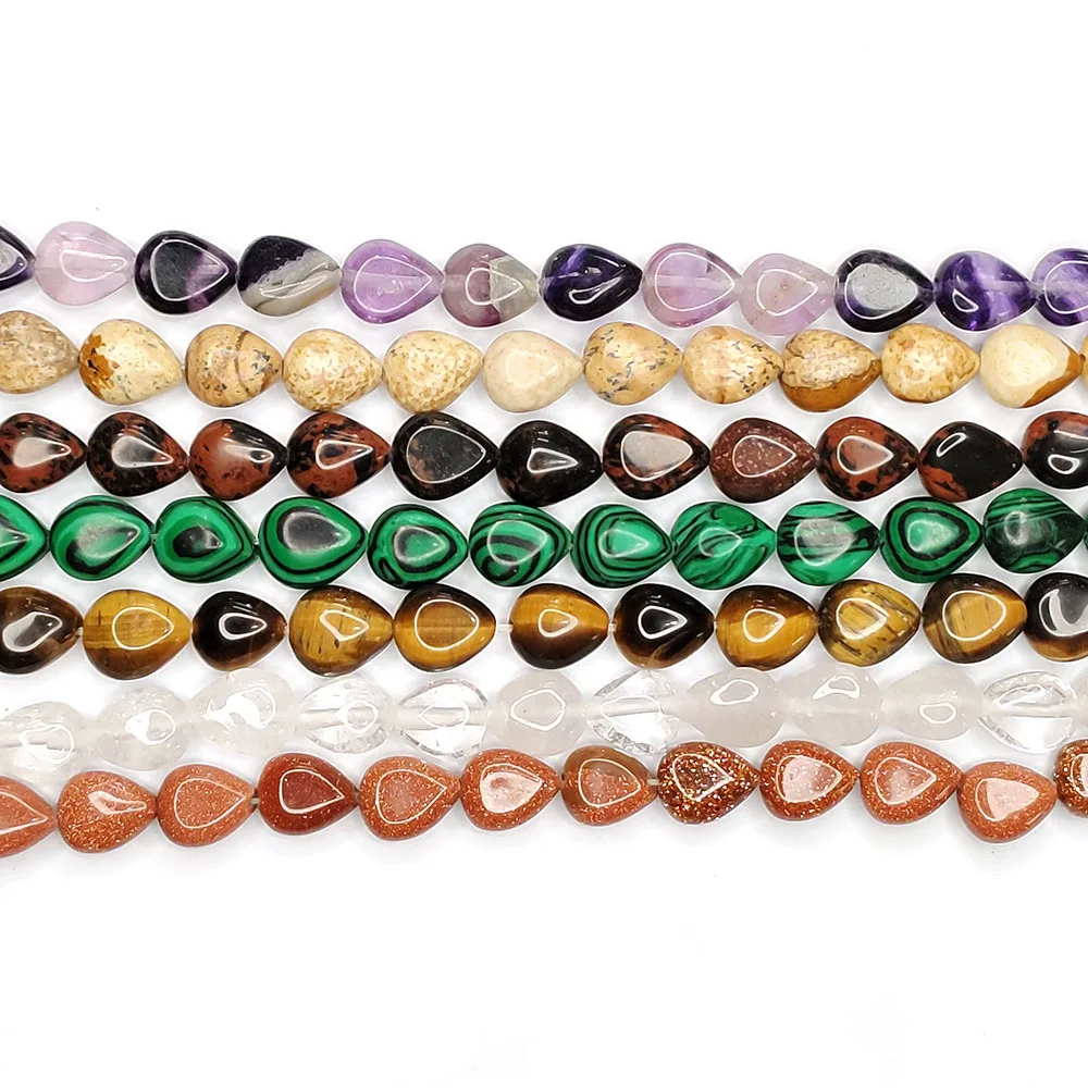 Natural Stone Beads Drop-shaped Flat-shaped Malachite Tiger Eye Stone Agate Loose Stone Beads Jewelry DIY Bracelet Necklace
Natural Stone Beads Drop-shaped Flat-shaped Malachite Tiger Eye Stone Agate Loose Stone Beads Jewelry DIY Bracelet Necklace