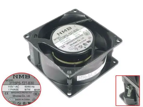 NMB-MAT 3115PS-12T-B30 A00 AC 115V 9/7W 80x80x38mm вентилятор охлаждения сервера
NMB-MAT 3115PS-12T-B30 A00 AC 115V 9/7W 80x80x38mm вентилятор охлаждения сервера