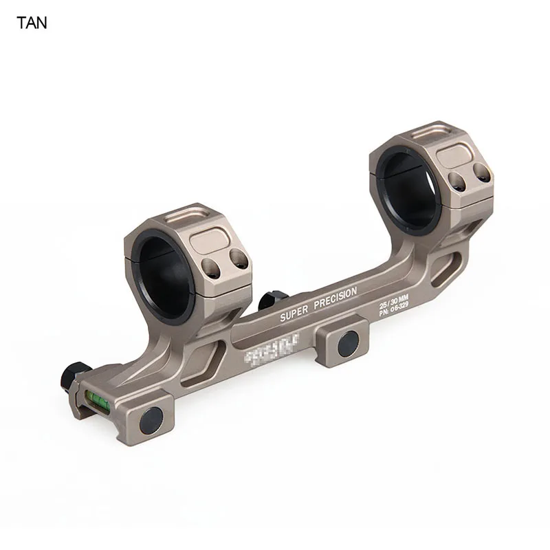 

Free Shipping PPT Tan Black Color 6063 Aluminum 25mm-30mm Fits 21.2mm Rail Double Ring Scope Mount HS24-0145