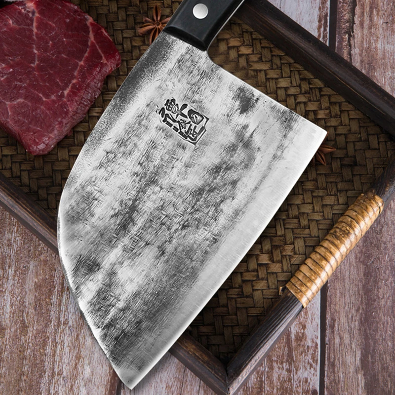 Hand forged kitchen knife household slicing knife super fast sharp meat cleaver manganese steel kitchen knife Tang knife
Hand forged kitchen knife household slicing knife super fast sharp meat cleaver manganese steel kitchen knife Tang knife