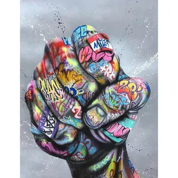 DIY Painting By Numbers Street Graffit Coloring By Numbers Big Fist Wall Art Canvas Picture Hand Painted Modern Room Decor
DIY Painting By Numbers Street Graffit Coloring By Numbers Big Fist Wall Art Canvas Picture Hand Painted Modern Room Decor