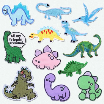 Pulaqi Cute Dinosaur Iron On Patches for Clothes Cartoon Dinosaurs Embroidered Patches for Clothing Stickers Patch Stripe Decor
Pulaqi Cute Dinosaur Iron On Patches for Clothes Cartoon Dinosaurs Embroidered Patches for Clothing Stickers Patch Stripe Decor