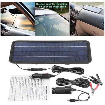 Solar Panel Kit 12V 4.5W USB Cigarette Lighter Alligator Clip Charge for Car Battery Cell Phone Chargers Electronic Devices
Solar Panel Kit 12V 4.5W USB Cigarette Lighter Alligator Clip Charge for Car Battery Cell Phone Chargers Electronic Devices