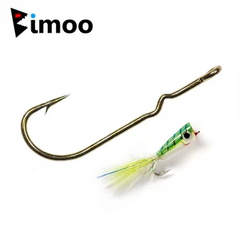 Bimoo Wholesale 1000pcs Fly Tying Saltwater Popper Sproat Shank Hook Extra Long Kink Shank Hooks Fly Streamer Fish Hook #2 #10
Bimoo Wholesale 1000pcs Fly Tying Saltwater Popper Sproat Shank Hook Extra Long Kink Shank Hooks Fly Streamer Fish Hook #2 #10