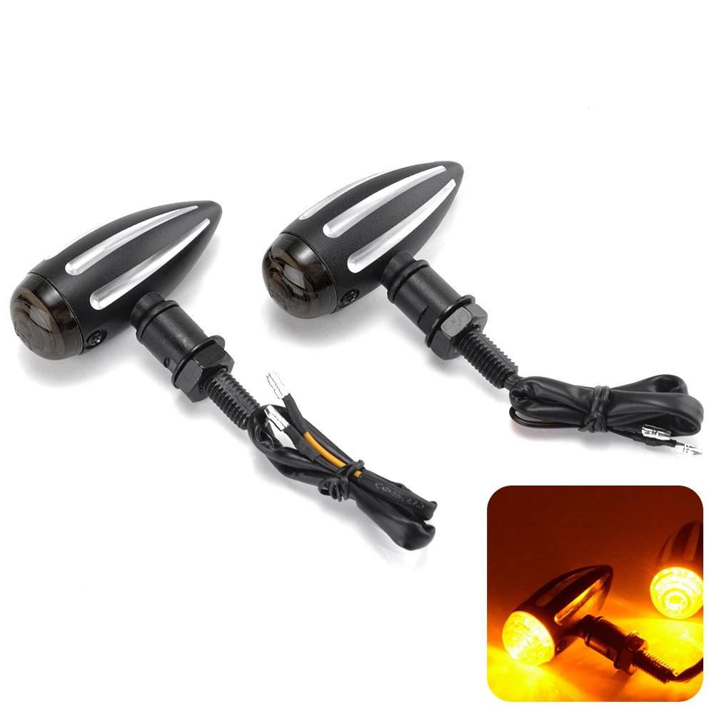 1pair Motorcycle Retro Bullet LED Turn Signals Brake Lights Turn Signals Indicators For Harley Chopper Cruiser Bobber Cafe Racer
1pair Motorcycle Retro Bullet LED Turn Signals Brake Lights Turn Signals Indicators For Harley Chopper Cruiser Bobber Cafe Racer