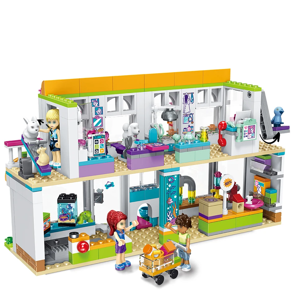 491PCS Small Building Blocks Compatible with Legoinglys Friends City Pet Ceter Toys for Children Gift Girls Boys DIY
491PCS Small Building Blocks Compatible with Legoinglys Friends City Pet Ceter Toys for Children Gift Girls Boys DIY
