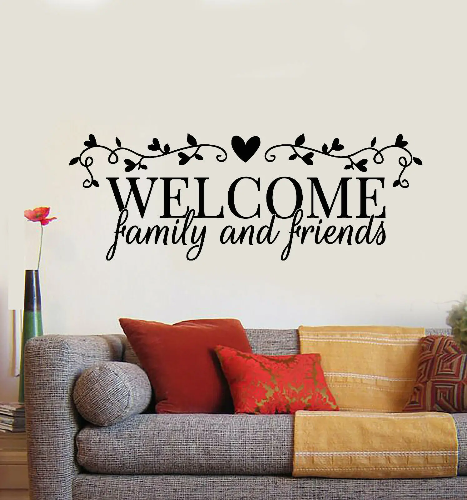 Vinyl wall decals welcome family and friends to quote word house stickers for home living room decoration, door stickers kt32
Vinyl wall decals welcome family and friends to quote word house stickers for home living room decoration, door stickers kt32