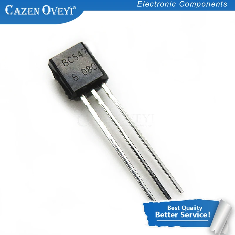 100 шт./лот BC547B BC547 100MA 45V TO-92 в наличии | Электронные компоненты и принадлежности