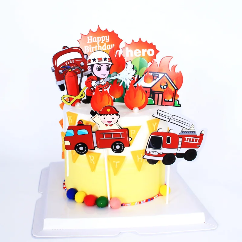 Firefighters Fireman Set Fire Ladder Truck DIY Cake Topper Cake Cupcake Toppers Boys Men Birthday Party Dessert Decor Flags 
Firefighters Fireman Set Fire Ladder Truck DIY Cake Topper Cake Cupcake Toppers Boys Men Birthday Party Dessert Decor Flags