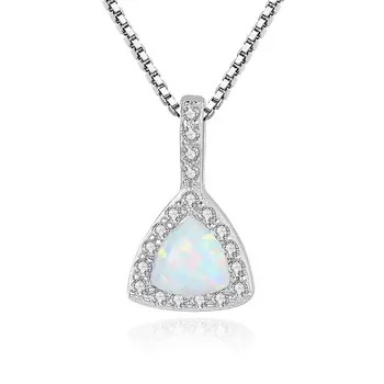 Simple triangle opal necklace silver chain 925 3A Zircon Women Opals Pendant Necklace Girl Party Gift Fine Jewelry
Simple triangle opal necklace silver chain 925 3A Zircon Women Opals Pendant Necklace Girl Party Gift Fine Jewelry