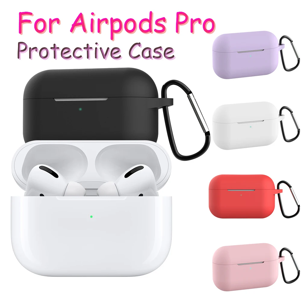 Силиконовый чехол для Airpods Pro защитный Apple беспроводная Bluetooth гарнитура Чехол Air Pod
