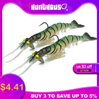 Hunthouse vudu shrimp lure 13.5cm 13.7g artificial soft shrimp lure fishing crankbait soft lure with smell TPE fishing shrimp
Hunthouse vudu shrimp lure 13.5cm 13.7g artificial soft shrimp lure fishing crankbait soft lure with smell TPE fishing shrimp