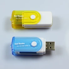 SD Card Reader USB 2.0 Card Hub Adapter Reader 4 Card Slots for TF SDXC SDHC SD MMC Micro SDXC Micro SD Micro SDHC MS for PC
SD Card Reader USB 2.0 Card Hub Adapter Reader 4 Card Slots for TF SDXC SDHC SD MMC Micro SDXC Micro SD Micro SDHC MS for PC