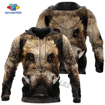 SONSPEE Funny Wild boar Hunting Hoodie Men Sweatshirt Harajuku Hoody Tracksuit 3D Animal Printed Coat Casual Hooded Pullover Top
SONSPEE Funny Wild boar Hunting Hoodie Men Sweatshirt Harajuku Hoody Tracksuit 3D Animal Printed Coat Casual Hooded Pullover Top