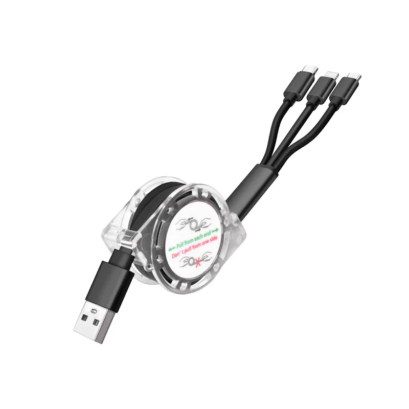 Telescopic 2 A usb cable for iphone Android type-c multi-function one for three mobile phone charging line Usb phone data cable
Telescopic 2 A usb cable for iphone Android type-c multi-function one for three mobile phone charging line Usb phone data cable
