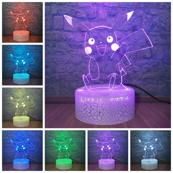 3d Led Night Light Pokemon GO Game Pikachu Lamp for Kids Bedroom Decorative Cartoon Figure USB LED Desk Lamp Baby Christmas Gift
3d Led Night Light Pokemon GO Game Pikachu Lamp for Kids Bedroom Decorative Cartoon Figure USB LED Desk Lamp Baby Christmas Gift