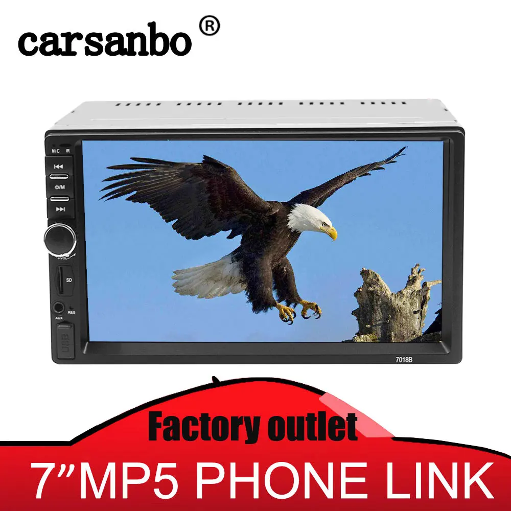 Carsanbo 7 Inch 2 Din Bluetooth FM USB TF Auxin Car Radio MP4/MP5 Video Player Car Stereo Mirror Link With Car Rear View Camera
Carsanbo 7 Inch 2 Din Bluetooth FM USB TF Auxin Car Radio MP4/MP5 Video Player Car Stereo Mirror Link With Car Rear View Camera