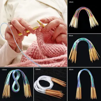 CHEAP! Multicolor Tube 18size/set Bamboo Circular Crochet Knitting Needles Set DIY Double Cusp Crochet Hooks Set 40-120cm
CHEAP! Multicolor Tube 18size/set Bamboo Circular Crochet Knitting Needles Set DIY Double Cusp Crochet Hooks Set 40-120cm