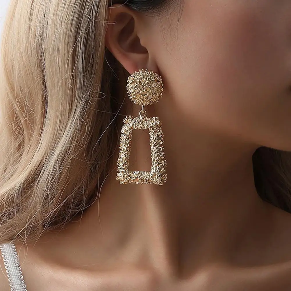 Geometric European Design Drop Earrings Trapezoidal Newest Fashion Earrings For Women Jewelry Gift For Friend 
Geometric European Design Drop Earrings Trapezoidal Newest Fashion Earrings For Women Jewelry Gift For Friend