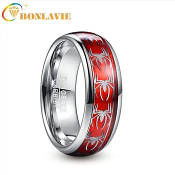 8mm Wide Inlaid Red Opal Paper Spider Motif Tungsten Steel Men's Ring Wedding Band Tungsten Carbide Ring
8mm Wide Inlaid Red Opal Paper Spider Motif Tungsten Steel Men's Ring Wedding Band Tungsten Carbide Ring