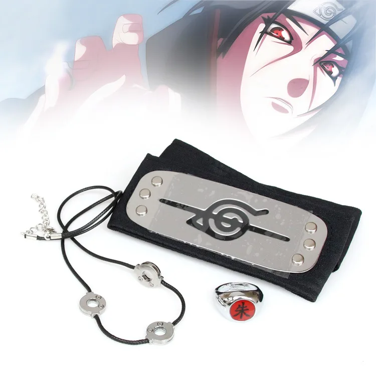 Naruto Uchiha Itachi Zhu Word Ring Necklace Cosplay Dressing up Props Set Head Guard Plastic Kunai
Naruto Uchiha Itachi Zhu Word Ring Necklace Cosplay Dressing up Props Set Head Guard Plastic Kunai