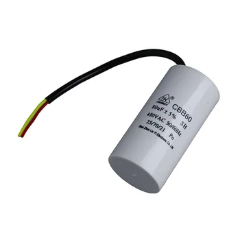 CBB60 AC 450V 80uF Polypropylene Film Motor Run Start Capacitor 
CBB60 AC 450V 80uF Polypropylene Film Motor Run Start Capacitor
