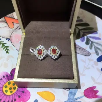 2020 new 925 Silver Gold Plated Inlaid Natural Ruby Stud Short Earrings Gift
2020 new 925 Silver Gold Plated Inlaid Natural Ruby Stud Short Earrings Gift