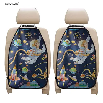 INSTANTARTS Stylish Space Pattern Mud Clean Protection for Most Vechile Durable Car Seat Back Protector Cover Car Accessories