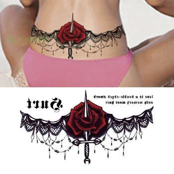 Waterproof Temporary Tattoo sticker dagger rose on waist breast back large size tatto women's flash tatoo fake tattoos
Waterproof Temporary Tattoo sticker dagger rose on waist breast back large size tatto women's flash tatoo fake tattoos