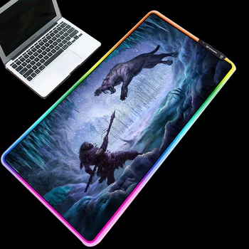 ZSUXTC Multicolor RGB Gaming Mouse Pad Cold Light LED Color Lock USB Tiger Warrior Office Computer Desk Mat Rubber Rug
ZSUXTC Multicolor RGB Gaming Mouse Pad Cold Light LED Color Lock USB Tiger Warrior Office Computer Desk Mat Rubber Rug