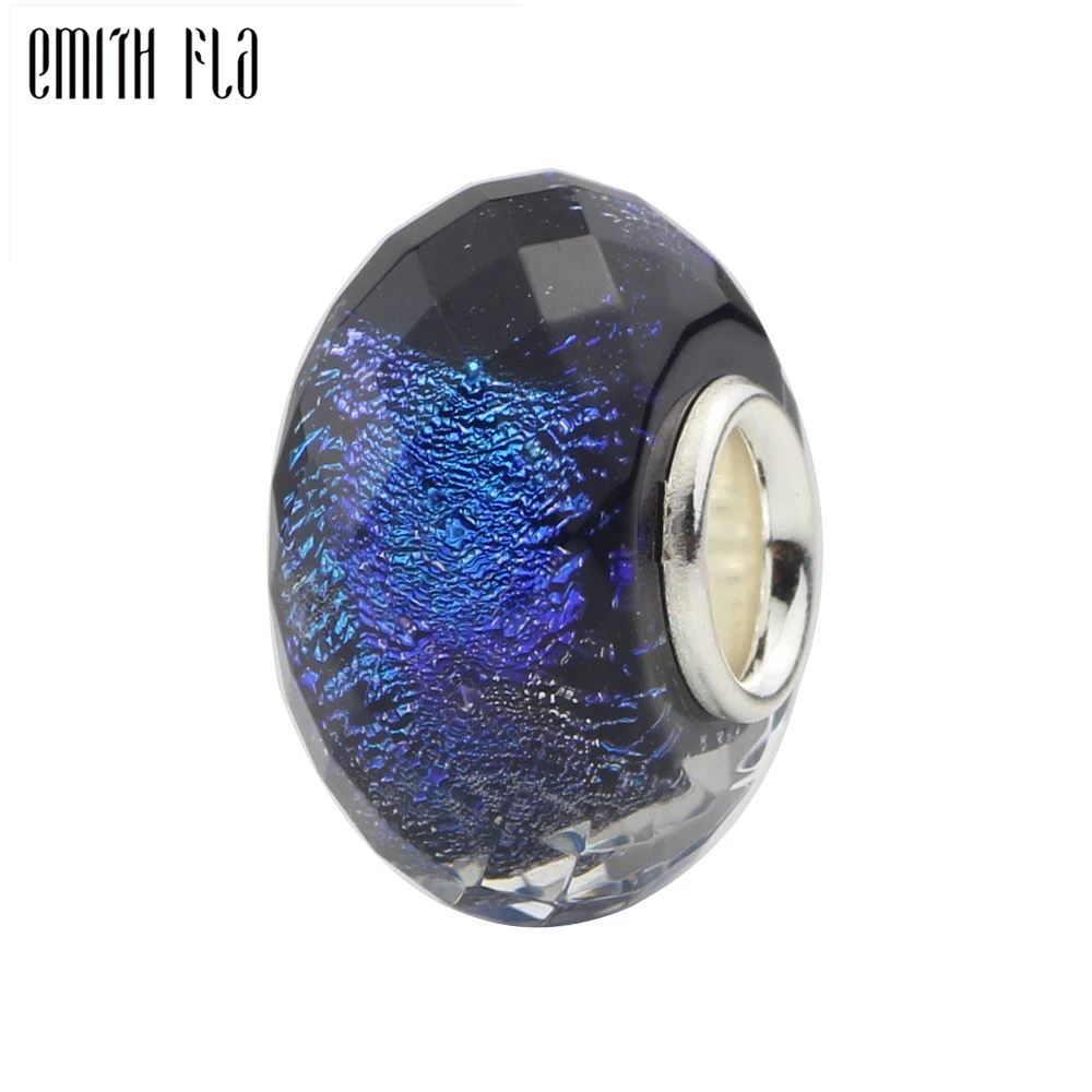 925 Sterling Silver Blue Purple Round Murano Glass Bead Charms Fit For European Original Bracelet Necklace DIY Jewelry Makings
925 Sterling Silver Blue Purple Round Murano Glass Bead Charms Fit For European Original Bracelet Necklace DIY Jewelry Makings