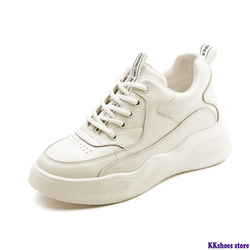 Women's White Sneakers Genuine Leather Hidden Heel Chunky Sneakers For Woman Platform Shoes 2020 Spring Autumn Shoes Sneaker
Women's White Sneakers Genuine Leather Hidden Heel Chunky Sneakers For Woman Platform Shoes 2020 Spring Autumn Shoes Sneaker