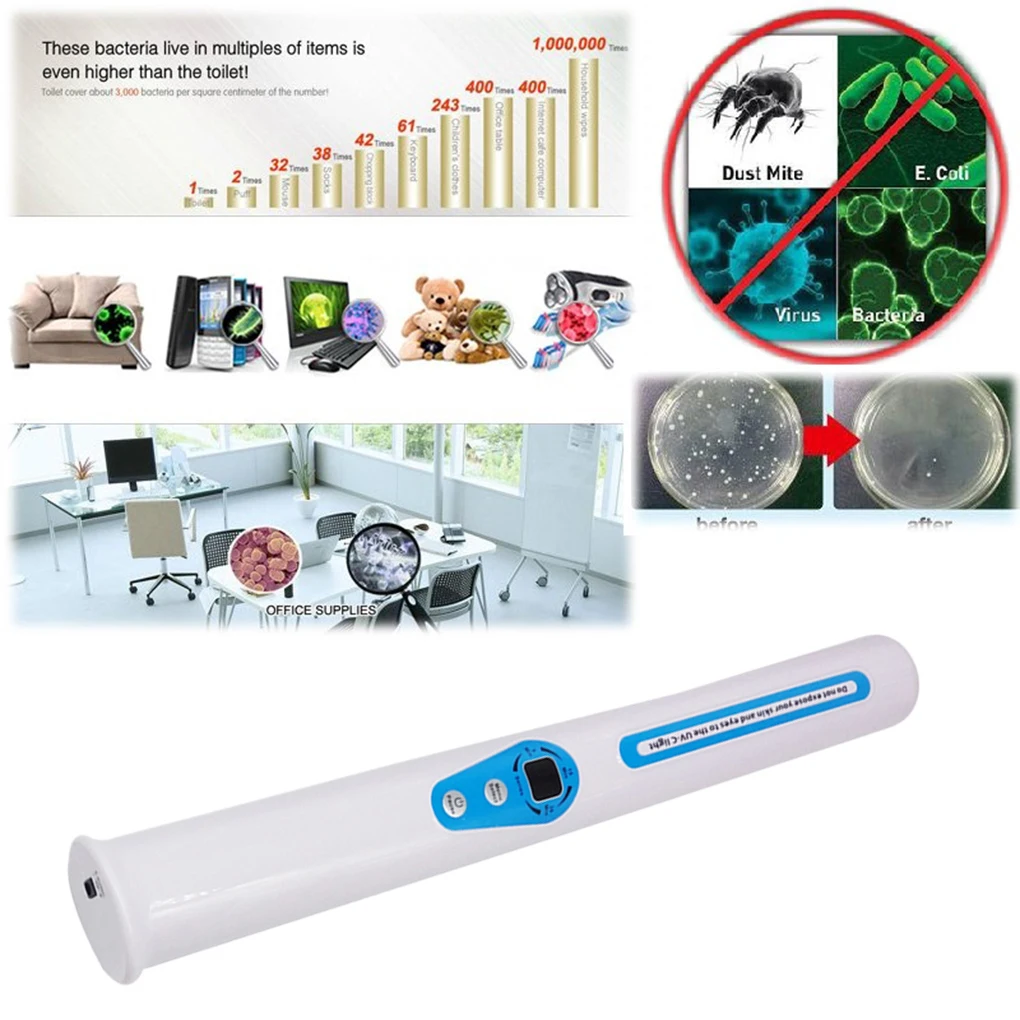 Portable UV Light Stick Hand Wand Handheld Deep Cleaning Tools For Home Hotel Bathroom Travel Trip
Portable UV Light Stick Hand Wand Handheld Deep Cleaning Tools For Home Hotel Bathroom Travel Trip