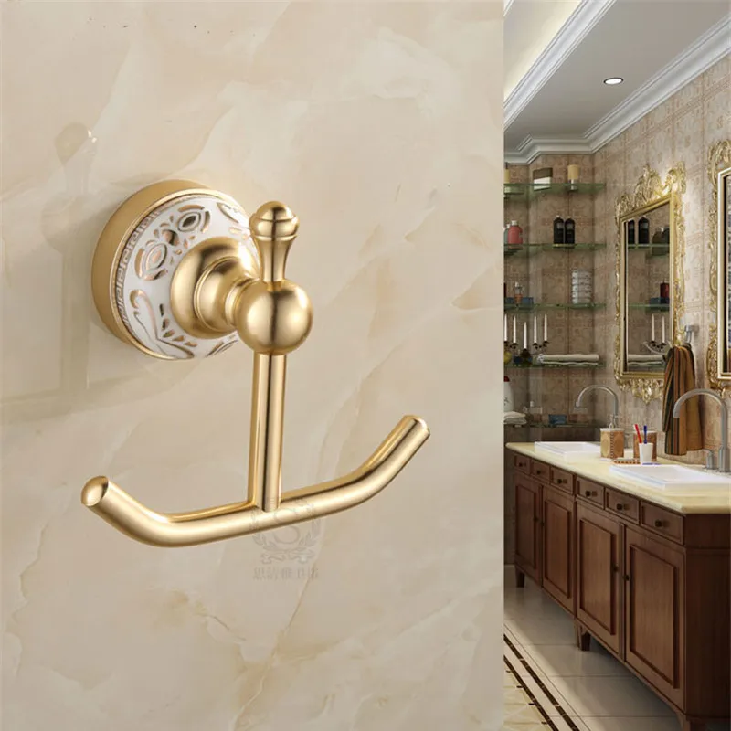 Bathroom Robe Hooks Aluminum Clothes Hooks Nail Punched Clothes Rack Key Hanger Bath Hardware Carved Ceramic Base Free Shipping
Bathroom Robe Hooks Aluminum Clothes Hooks Nail Punched Clothes Rack Key Hanger Bath Hardware Carved Ceramic Base Free Shipping