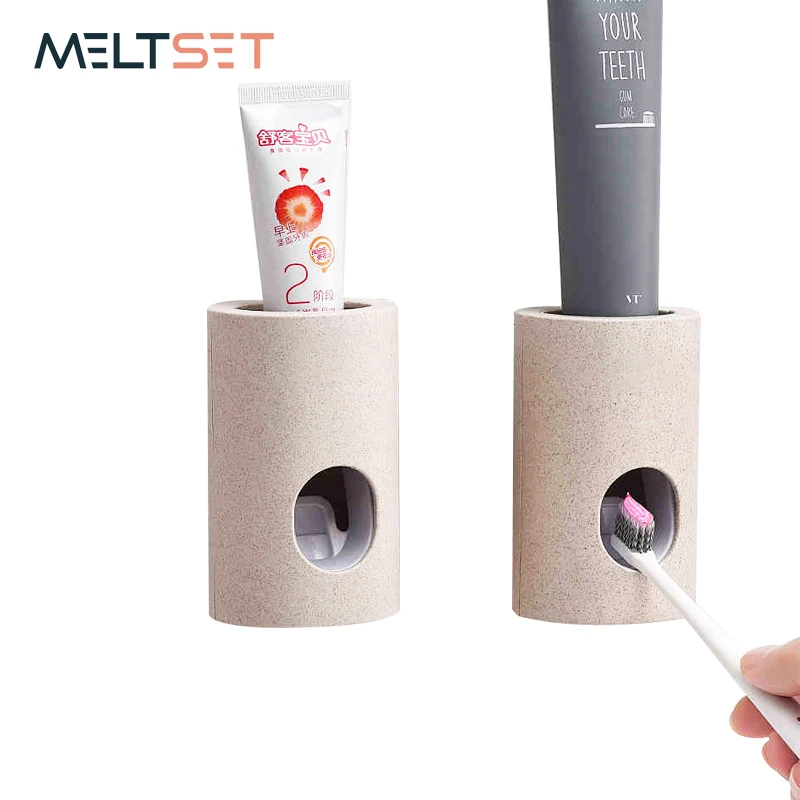 Automatic Toothpaste Dispenser Wall-Mounted Toothpaste Squeezer Dust-proof Straw Toothbrush Holder Rack Bathroom Accessories Set
Automatic Toothpaste Dispenser Wall-Mounted Toothpaste Squeezer Dust-proof Straw Toothbrush Holder Rack Bathroom Accessories Set