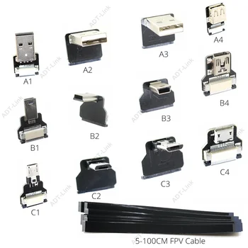 FFC Micro Mini USB FPV Slim Thin Flat Soft flexible FPC charge AV output OTG Cable for FPV Brushless Handheld Gimbal monitor
FFC Micro Mini USB FPV Slim Thin Flat Soft flexible FPC charge AV output OTG Cable for FPV Brushless Handheld Gimbal monitor