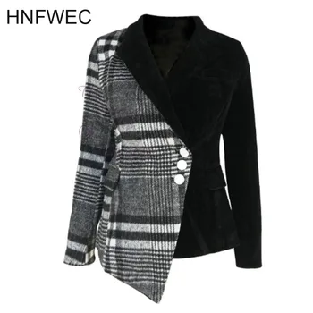 2020 new autumn and winter turn-down collar full sleeves wool patchwork velvet buttons high waist jacket V516
2020 new autumn and winter turn-down collar full sleeves wool patchwork velvet buttons high waist jacket V516