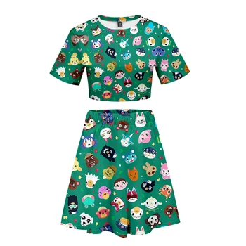 Animal Crossing 2 Piece Outfits Matching Set Sexy Short Sleeve Skirt Sets 3D Animal Crossing:Pocket Camp Party Outfits For Women
Animal Crossing 2 Piece Outfits Matching Set Sexy Short Sleeve Skirt Sets 3D Animal Crossing:Pocket Camp Party Outfits For Women