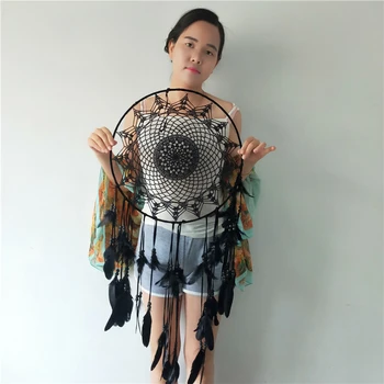 Big Large Round 40CM Black Dream Catchers Vintage Rustic Home Decor Ornaments Wall Hanging Dreamcatcher Bedding Room Decorations 
Big Large Round 40CM Black Dream Catchers Vintage Rustic Home Decor Ornaments Wall Hanging Dreamcatcher Bedding Room Decorations