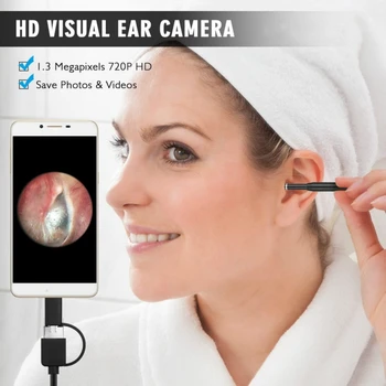 New 1Pcs Earwax Cleansing Tool with 6led Ear Otoscope Megapixels Ear Scope Inspection Camera 3 in 1 USB Ear Digital Endoscope
New 1Pcs Earwax Cleansing Tool with 6led Ear Otoscope Megapixels Ear Scope Inspection Camera 3 in 1 USB Ear Digital Endoscope