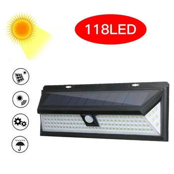 IP65 Waterproof 118 LED Solar Wall Lights Motion Sensor Outdoor Garden Security Floodlight Bright Garden Lawn Lamp
IP65 Waterproof 118 LED Solar Wall Lights Motion Sensor Outdoor Garden Security Floodlight Bright Garden Lawn Lamp