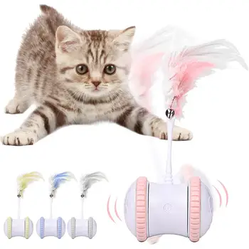 Electric Cat Toy USB Charging 360 Degree Self Rotating Ball Balanced Cat Chasing Toy Interactive Swing Feather Toy
Electric Cat Toy USB Charging 360 Degree Self Rotating Ball Balanced Cat Chasing Toy Interactive Swing Feather Toy